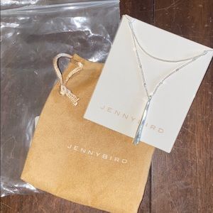 Jenny bird silver layered necklace